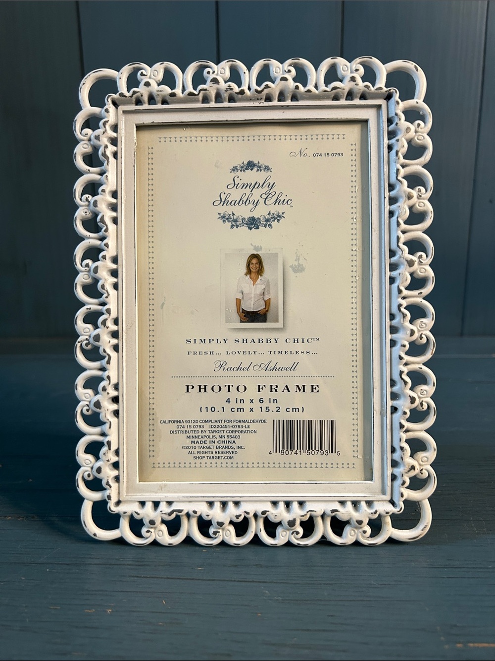 Simply Shabby Chic by Rachel A.White Ornate Scroll 4 x 6 Inch Photo Frame - NOS